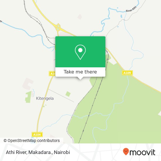 Athi River, Makadara. map