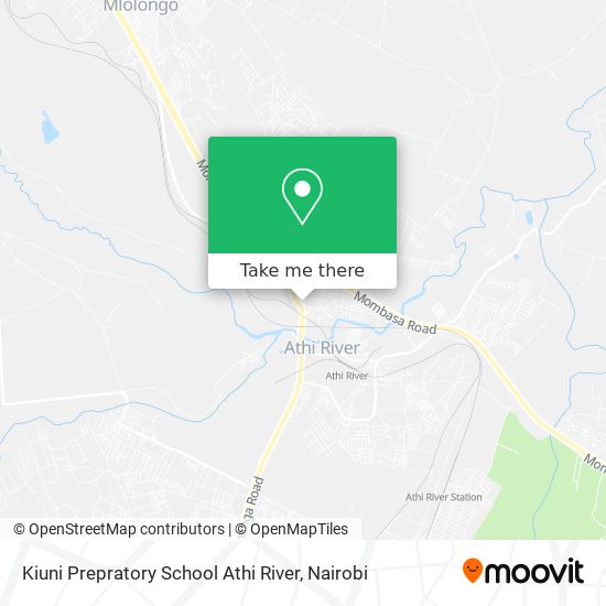 Kiuni Prepratory School Athi River map