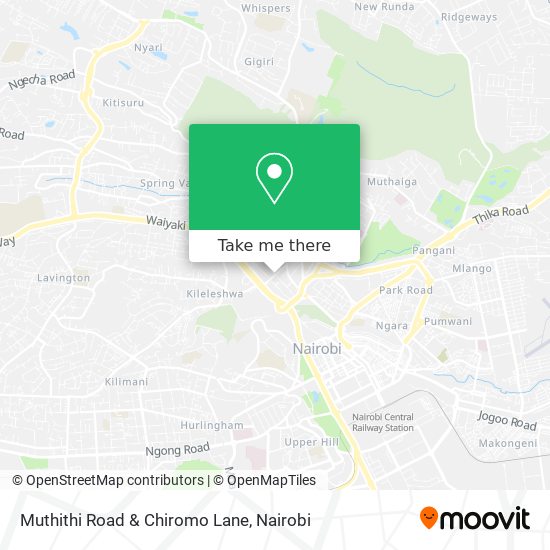 Muthithi Road & Chiromo Lane map