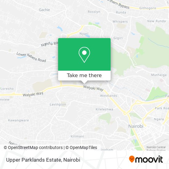 Upper Parklands Estate map