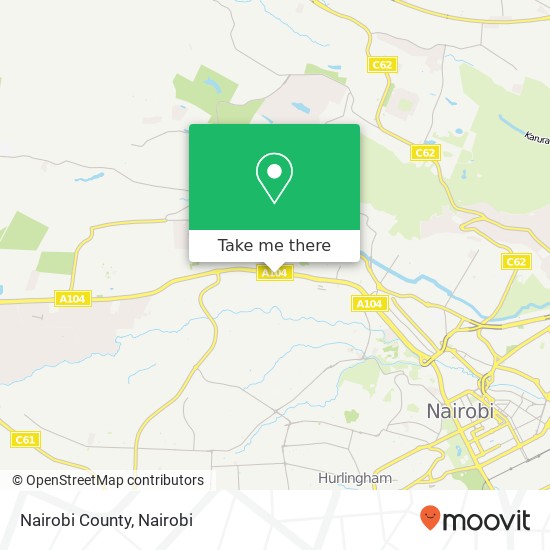 Nairobi County map