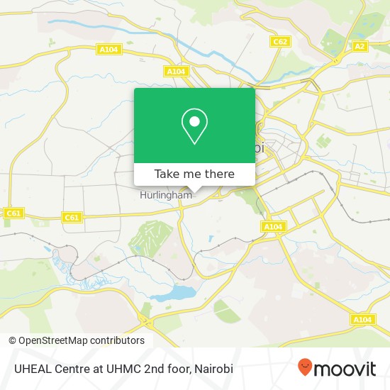 UHEAL Centre at UHMC 2nd foor map