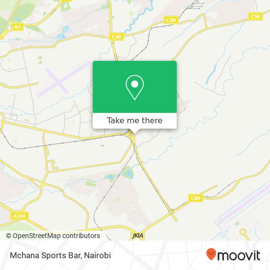 Mchana Sports Bar map