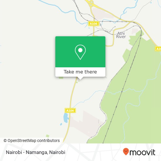 Nairobi - Namanga map