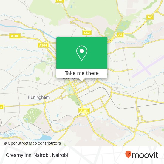 Creamy Inn, Nairobi map