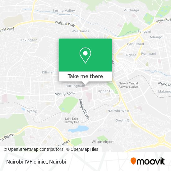 Nairobi IVF clinic. map