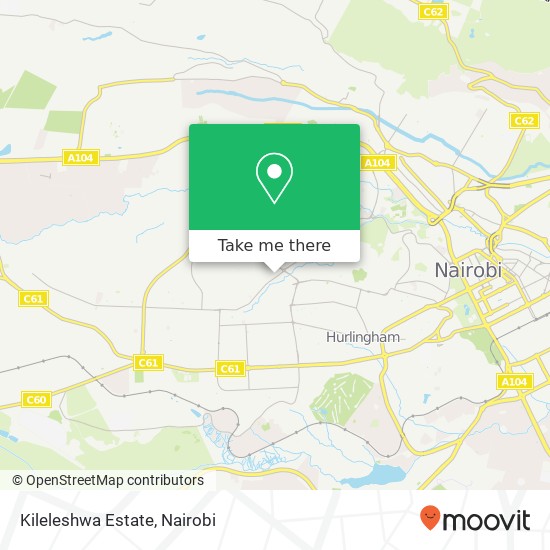 Kileleshwa Estate map