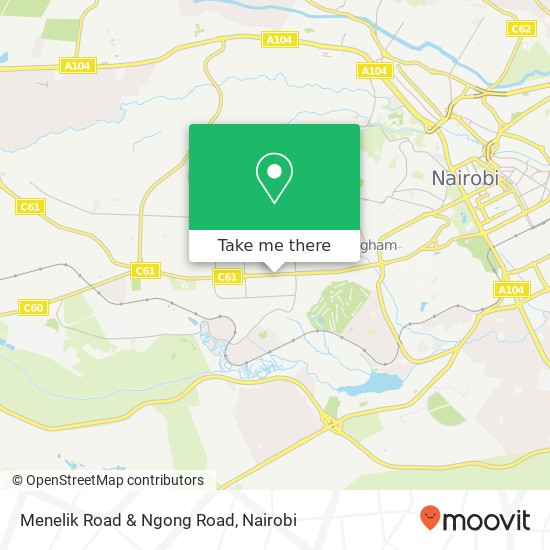 Menelik Road & Ngong Road map