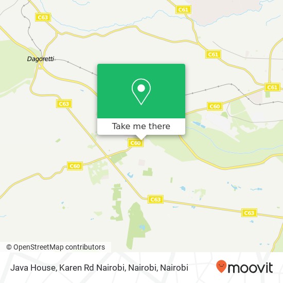 Java House, Karen Rd Nairobi, Nairobi map