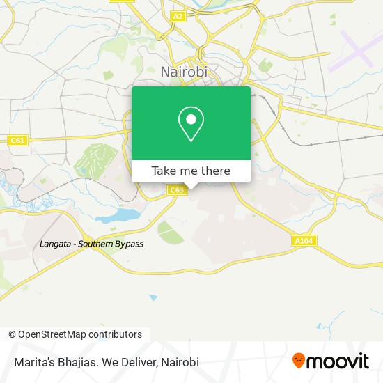 Marita's Bhajias. We Deliver map
