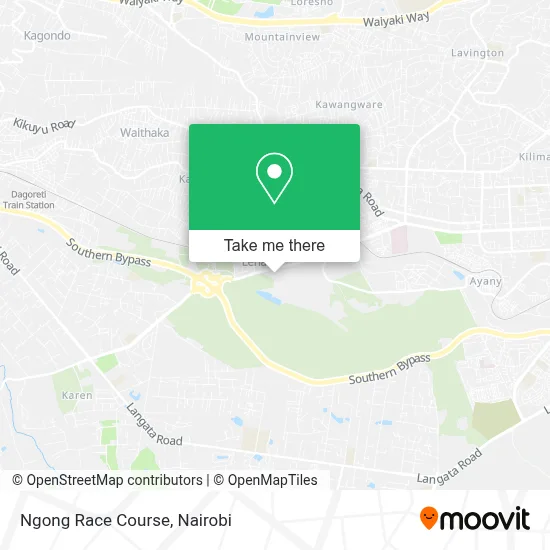 Ngong Race Course map