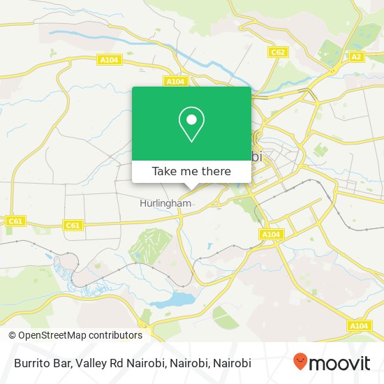 Burrito Bar, Valley Rd Nairobi, Nairobi map
