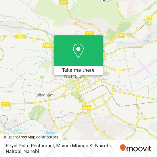 Royal Palm Restaurant, Muindi Mbingu St Nairobi, Nairobi map