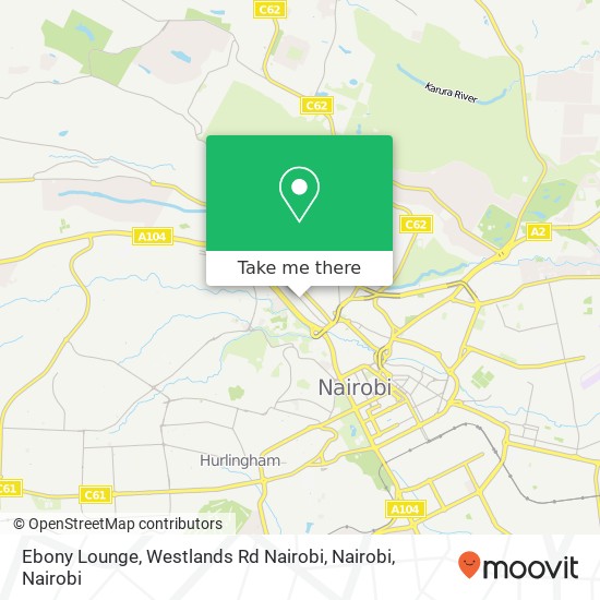 Ebony Lounge, Westlands Rd Nairobi, Nairobi map