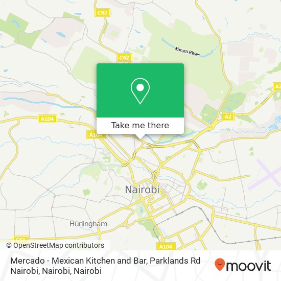 Mercado - Mexican Kitchen and Bar, Parklands Rd Nairobi, Nairobi map