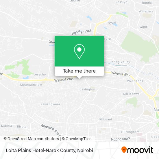 Loita Plains Hotel-Narok County map