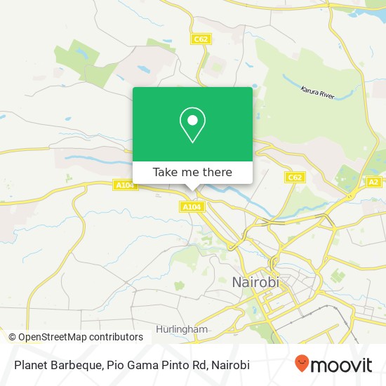 Planet Barbeque, Pio Gama Pinto Rd map