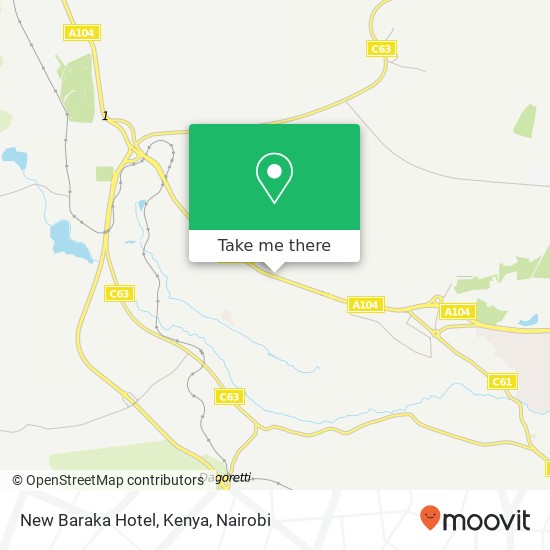 New Baraka Hotel, Kenya map