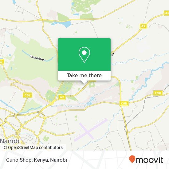 Curio Shop, Kenya map