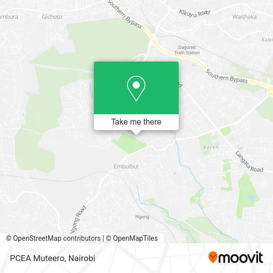 PCEA Muteero map