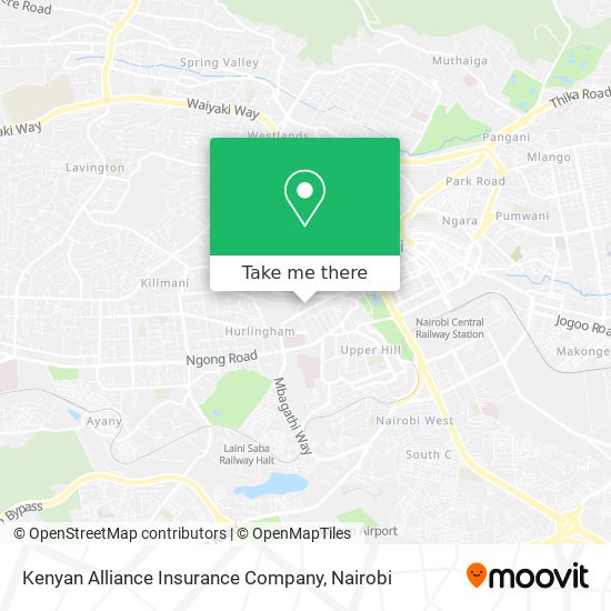 Kenyan Alliance Insurance Company map