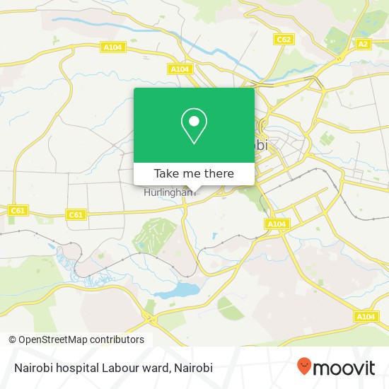 Nairobi hospital Labour ward map
