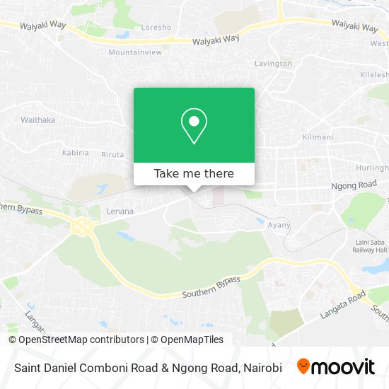 Saint Daniel Comboni Road & Ngong Road map