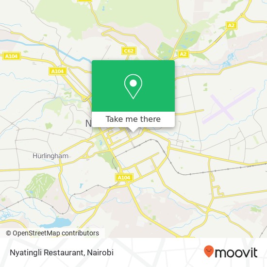 Nyatingli Restaurant map
