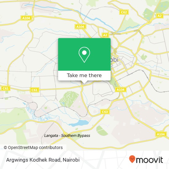Argwings Kodhek Road map