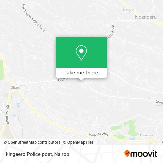 kingeero Police post map