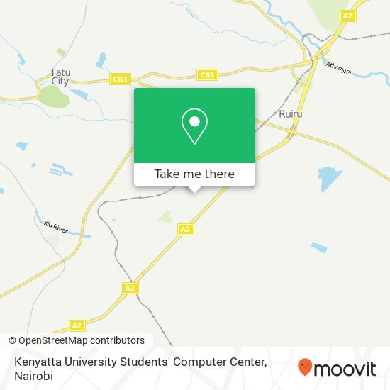 Kenyatta University Students' Computer Center map