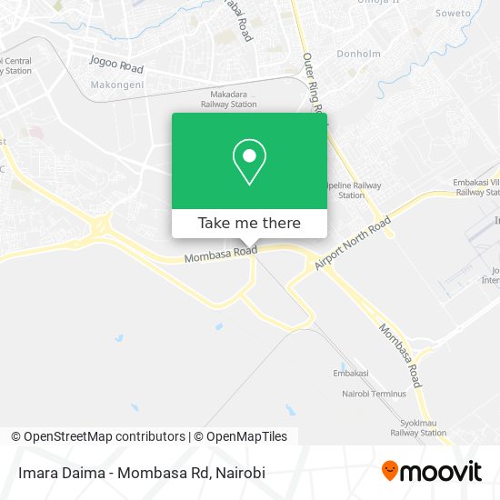 Imara Daima - Mombasa Rd map