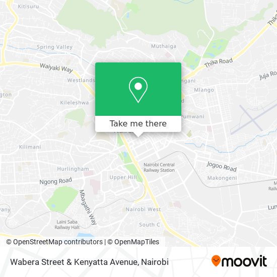 Wabera Street & Kenyatta Avenue map