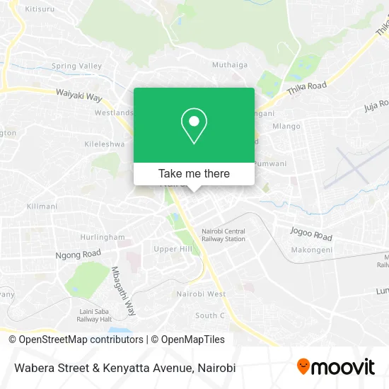 Wabera Street & Kenyatta Avenue map