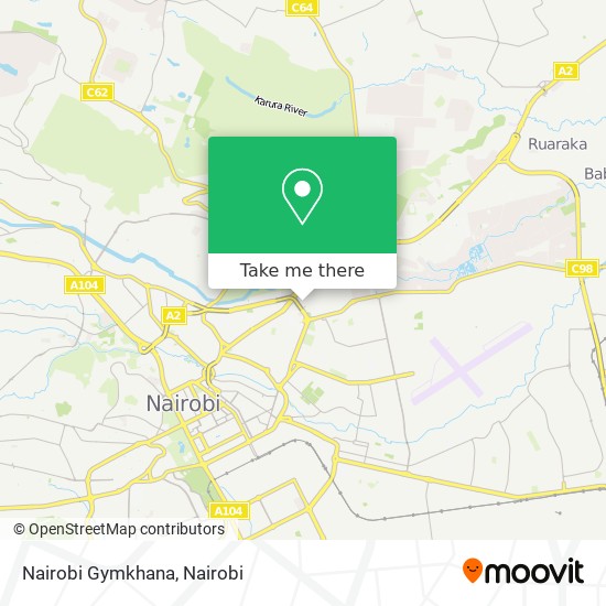 Nairobi Gymkhana map