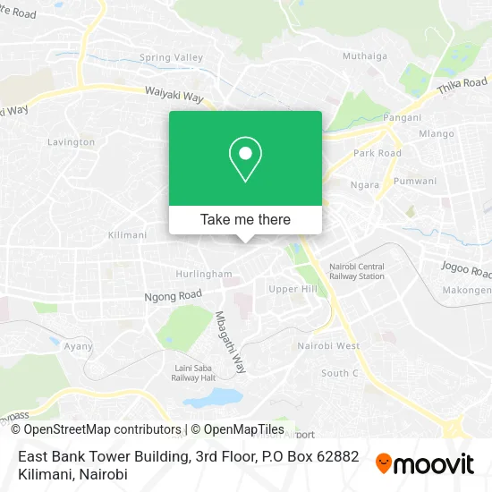 East Bank Tower Building, 3rd Floor, P.O Box 62882 Kilimani map