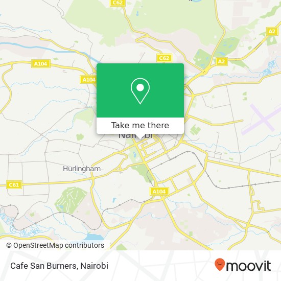 Cafe San Burners map