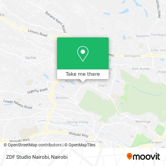 ZDF Studio Nairobi map