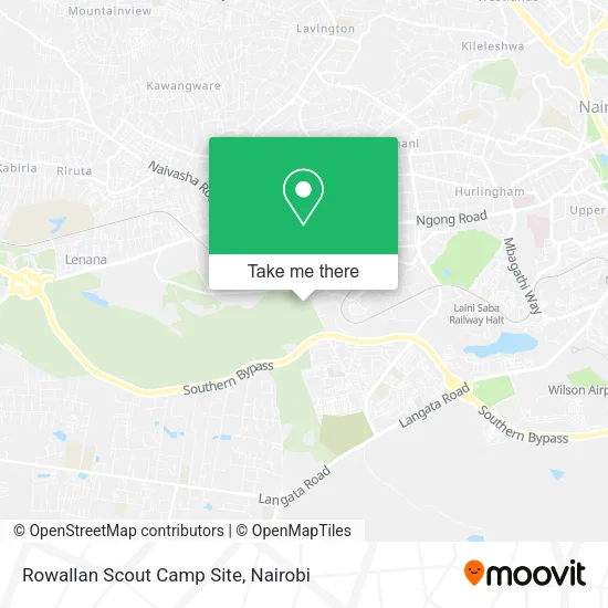 Rowallan Scout Camp Site map