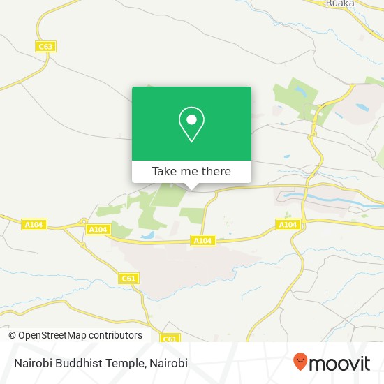 Nairobi Buddhist Temple map