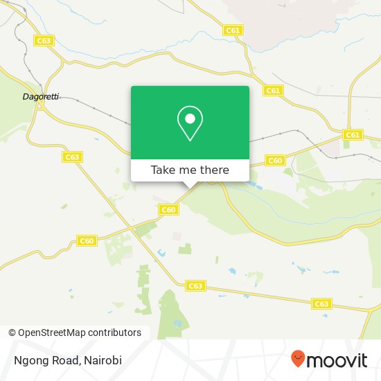 Ngong Road map