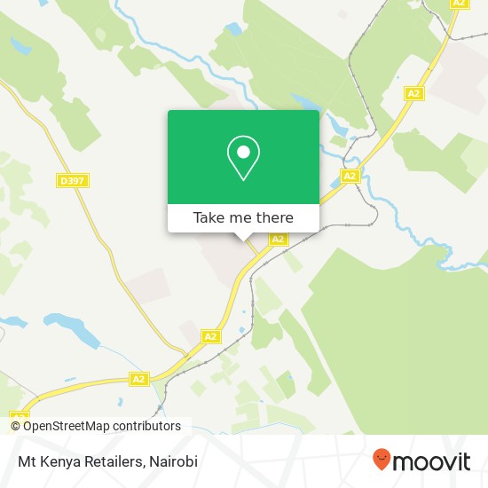 Mt Kenya Retailers map