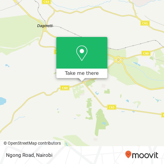 Ngong Road map