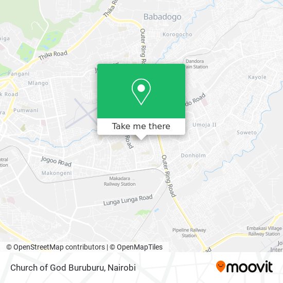 Church of God Buruburu map