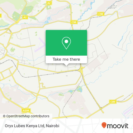 Oryx Lubes Kenya Ltd map