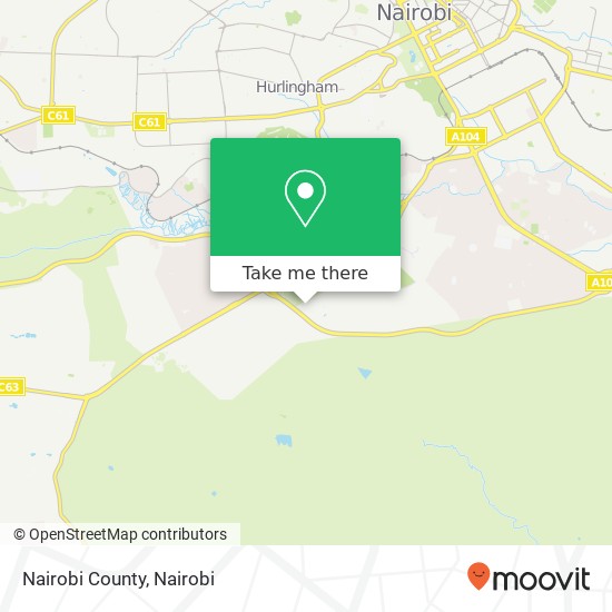Nairobi County map