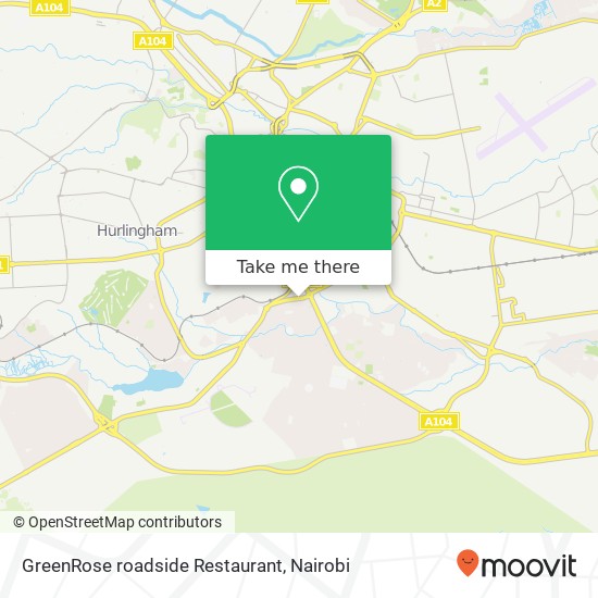 GreenRose roadside Restaurant map