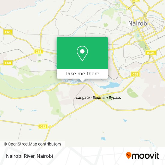 Nairobi River map