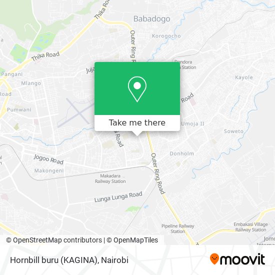 Hornbill buru (KAGINA) map