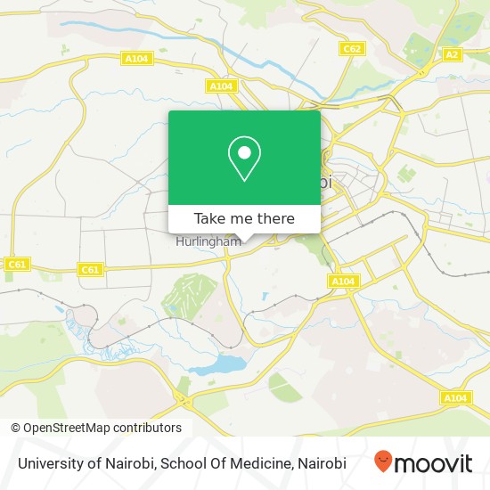 University of Nairobi, School Of Medicine map